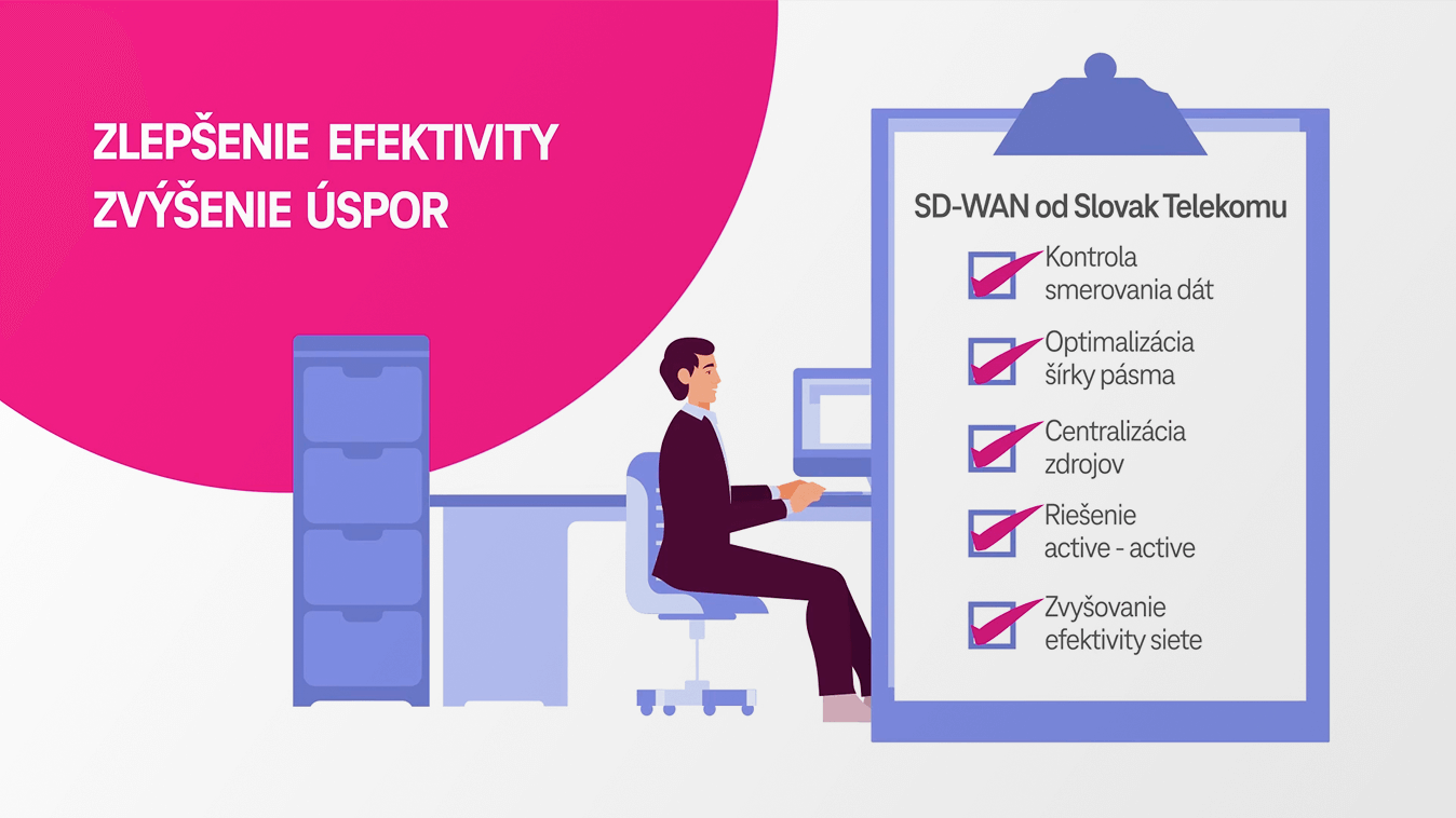 Náhľad videa o SD-WAN riešení od Slovak Telekomu pre firemné siete.